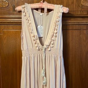 Maxi Dress Swim Cover Up Pink